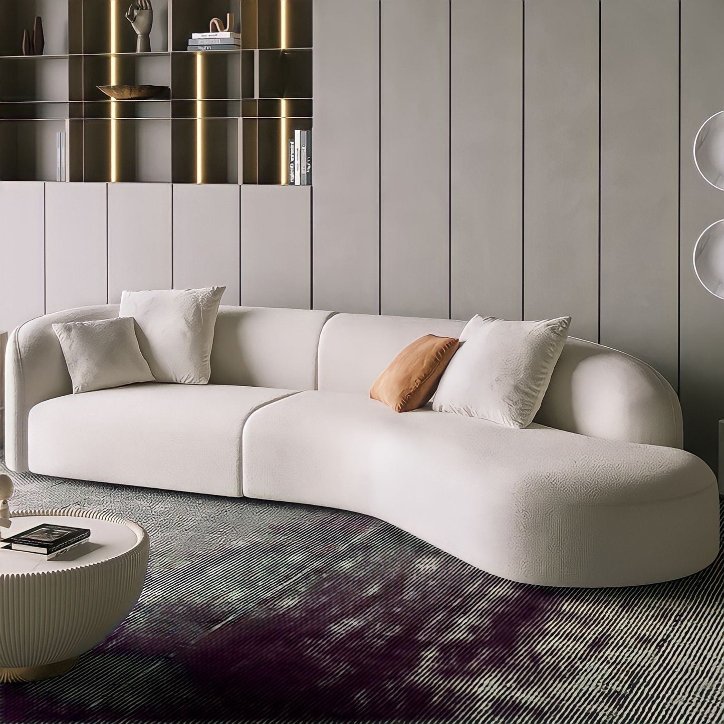 The Richmond Cream Modern Sofa
