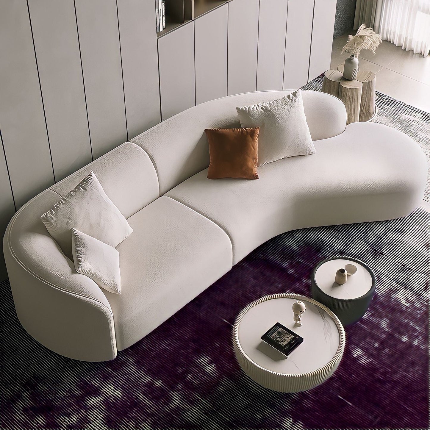 The Richmond Cream Modern Sofa