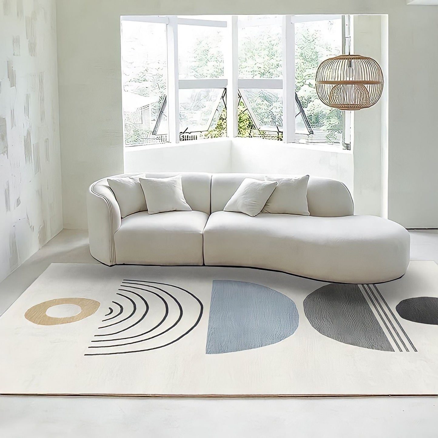The Richmond Cream Modern Sofa