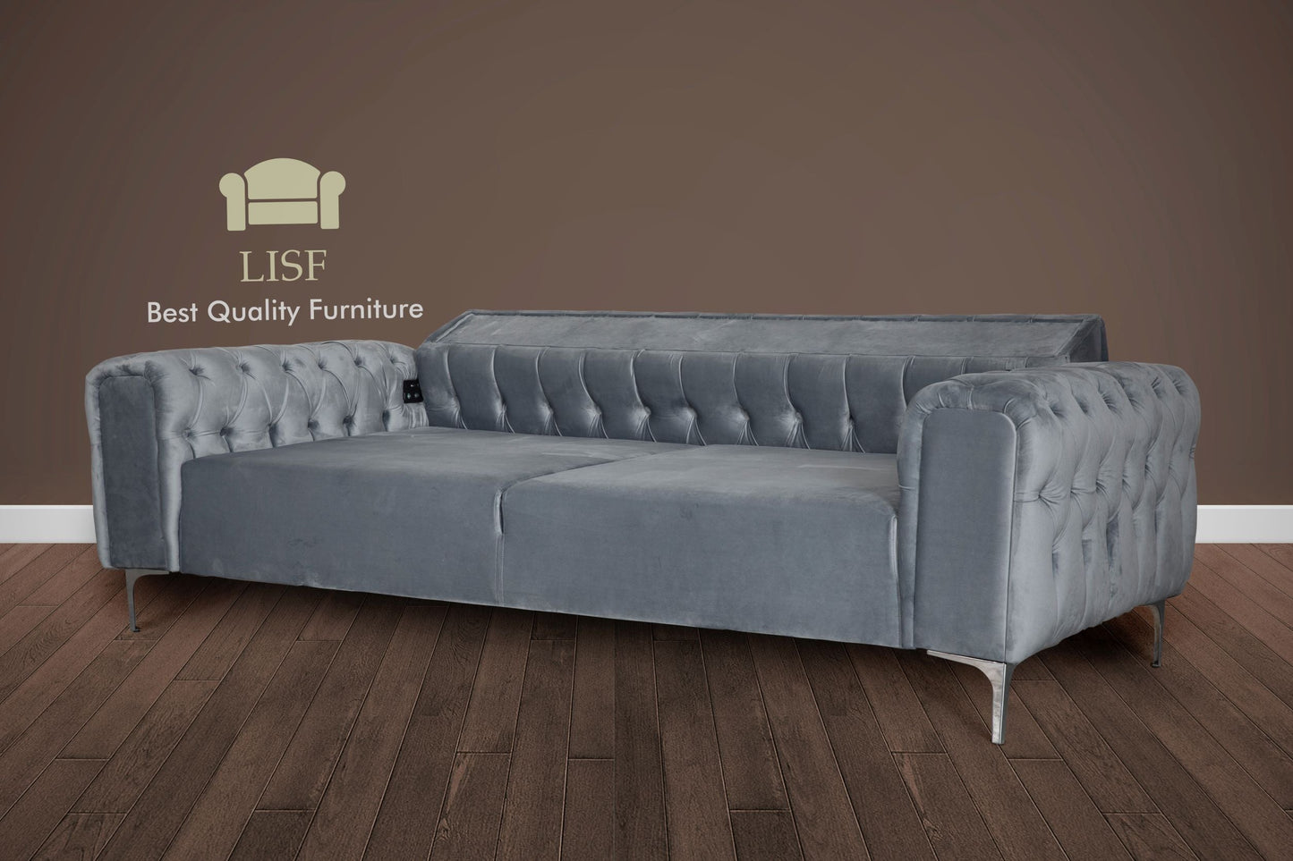 VERONA Sofa sets in Light Grey Velvet