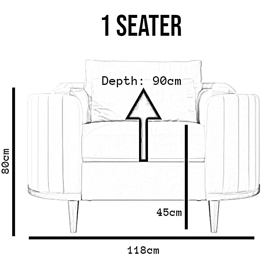The Brooklyn Sofa Set in Luxury Cream Velvet